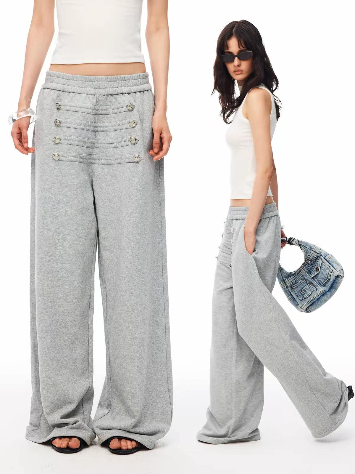 BADMUSE Napoleon Vintage Wide Sweatpants