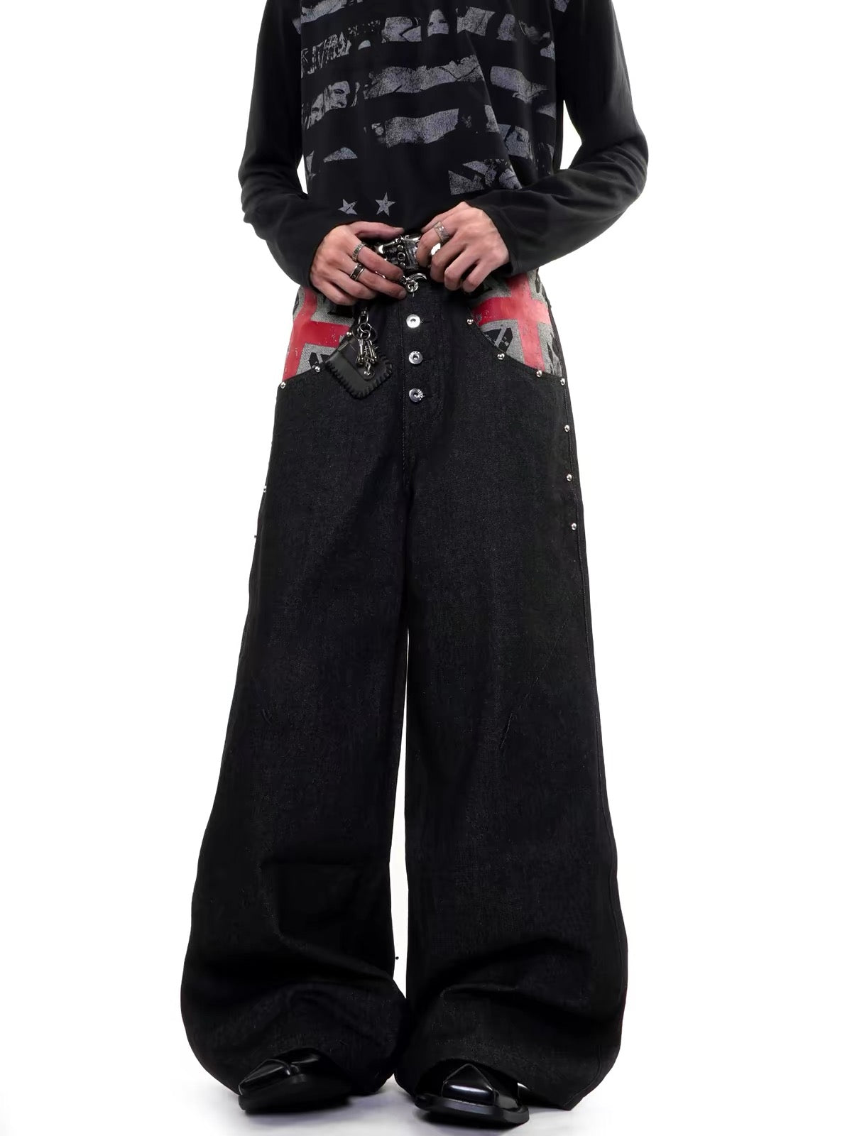 BADMUSE RAW FLAG DENIM