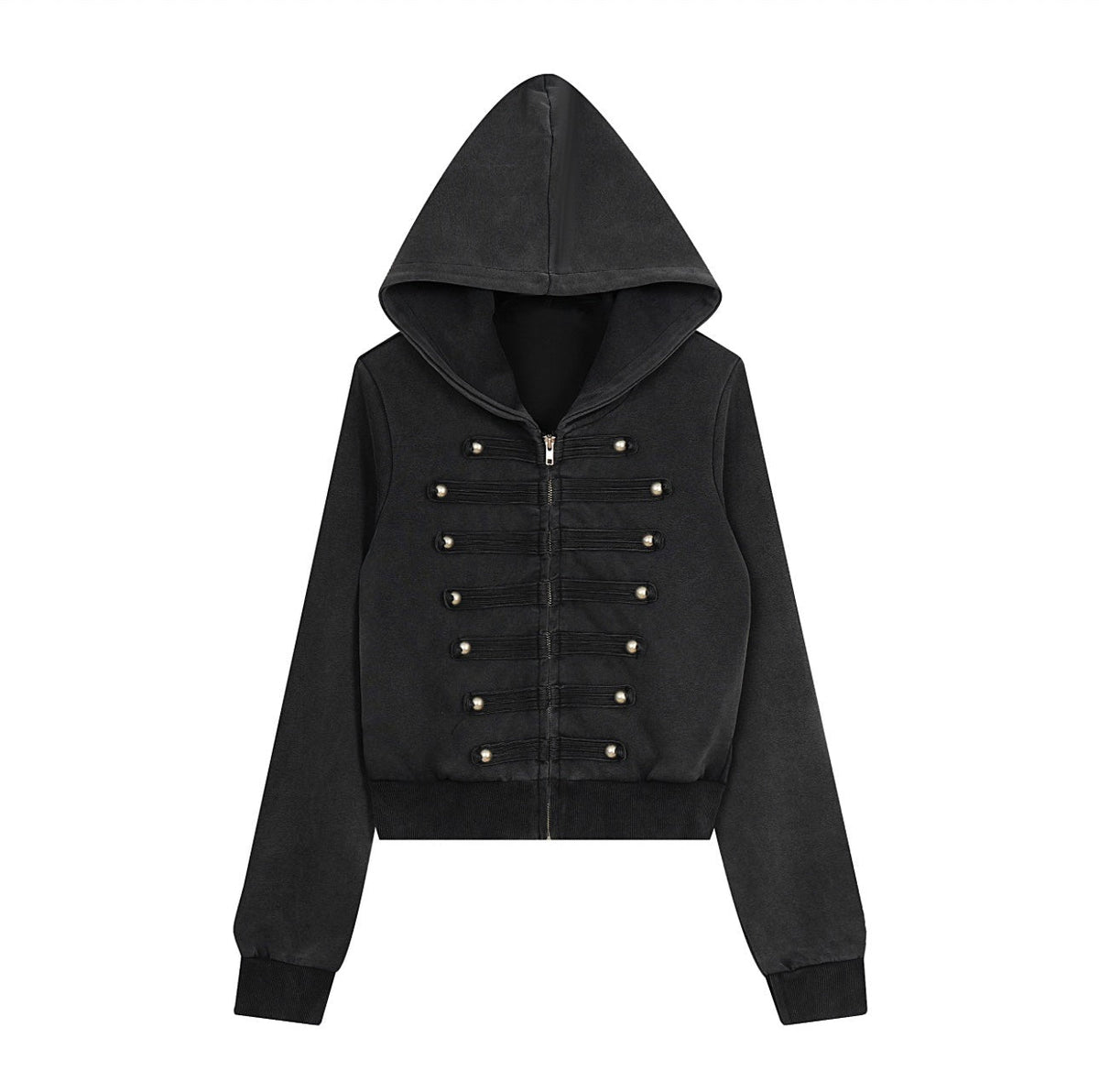 BADMUSE Napoleon Washed Zip-Up Hoodie