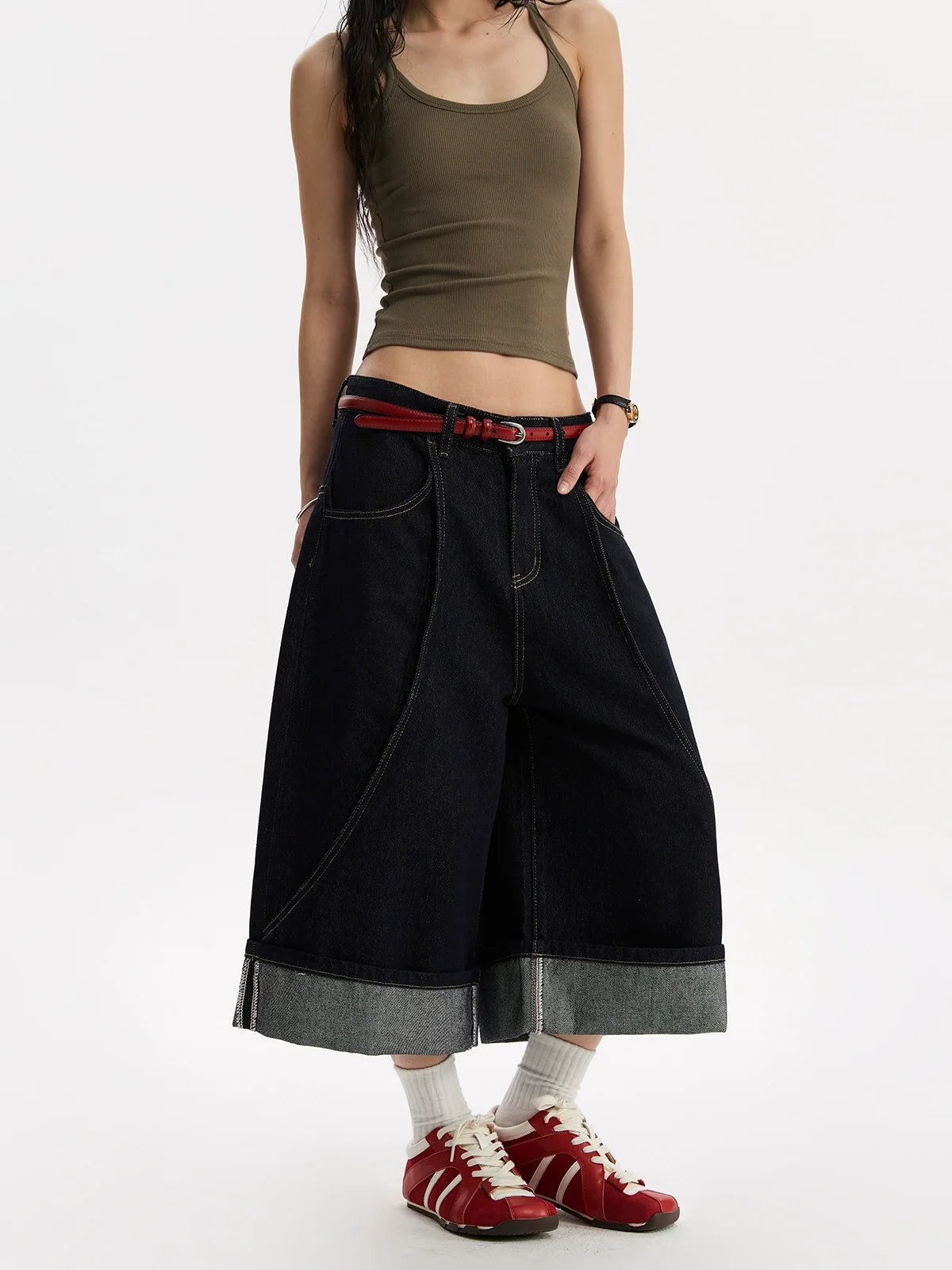 Cuff Denim Jorts