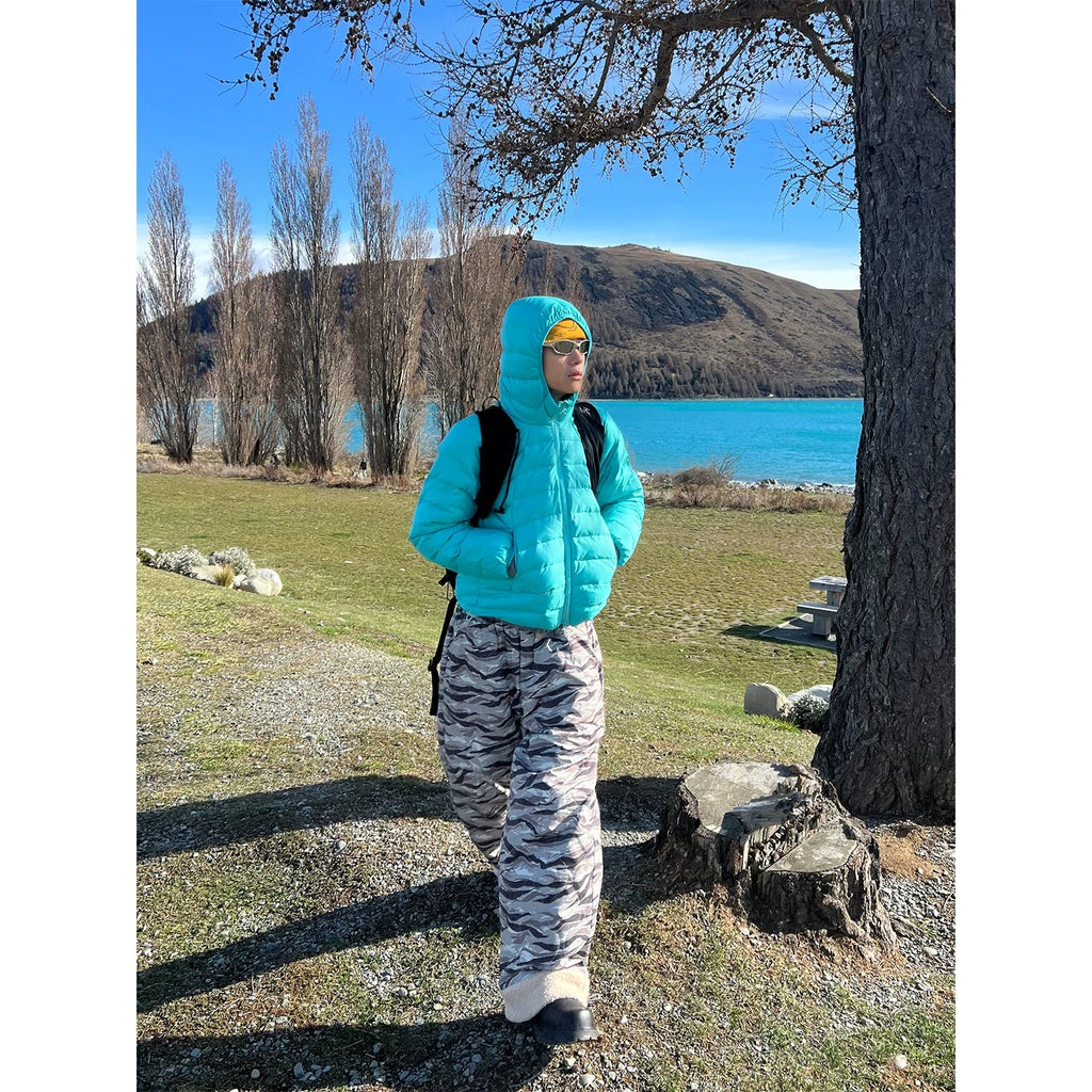 BADMUSE Camo Quilted Fleece Ski Pants