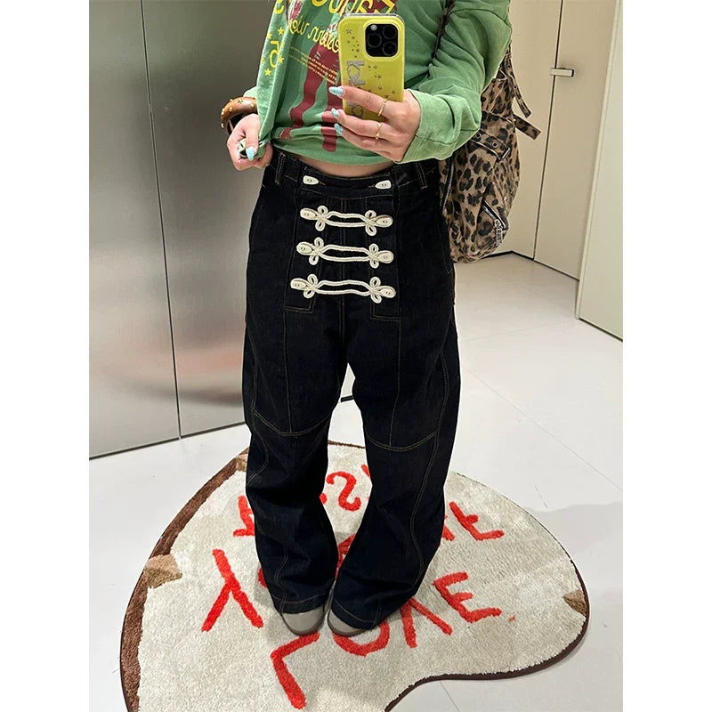 BADMUSE Palace Deconstructed Curved Denim Jeans