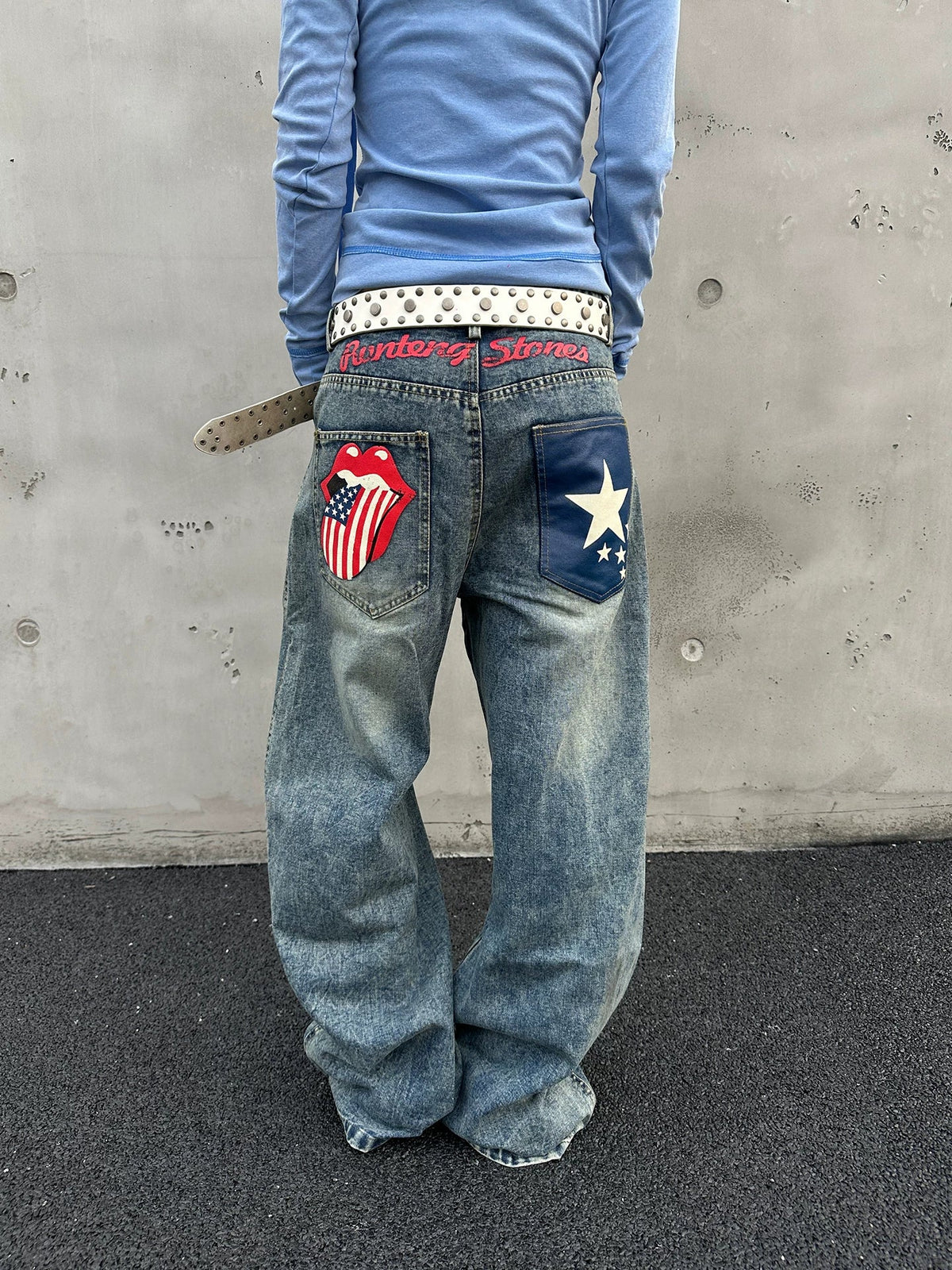 BADMUSE Oversized American Style Denim Jeans