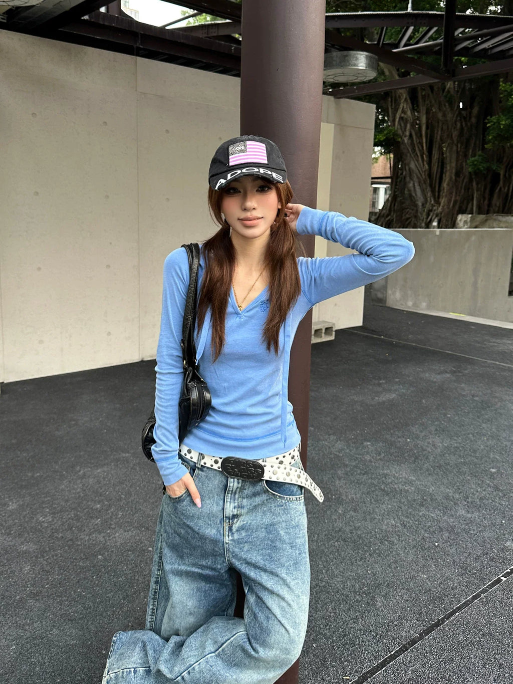 BADMUSE Oversized American Style Denim Jeans