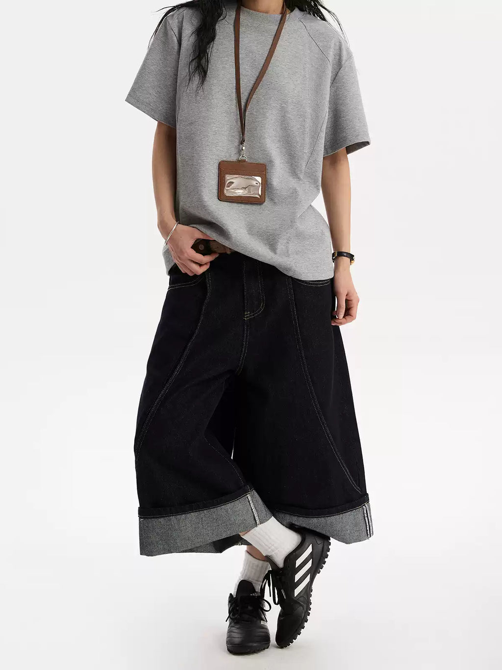 Cuff Denim Jorts