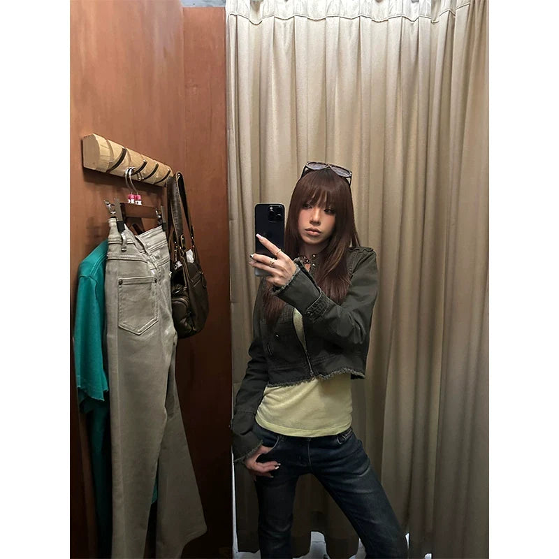 BADMUSE Deconstructed Cropped Jacket