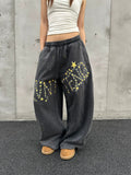 BADMUSE Unisex Oversize Elastic Waist Trousers