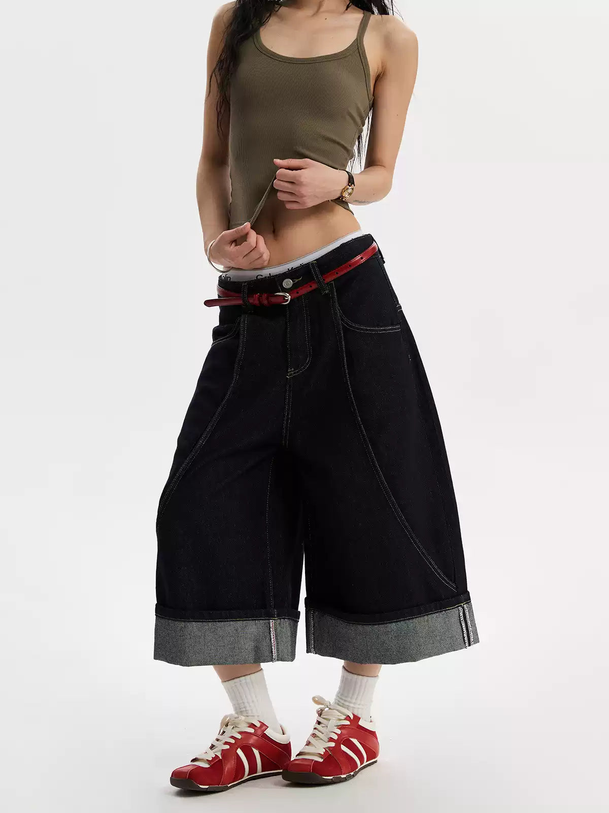Cuff Denim Jorts