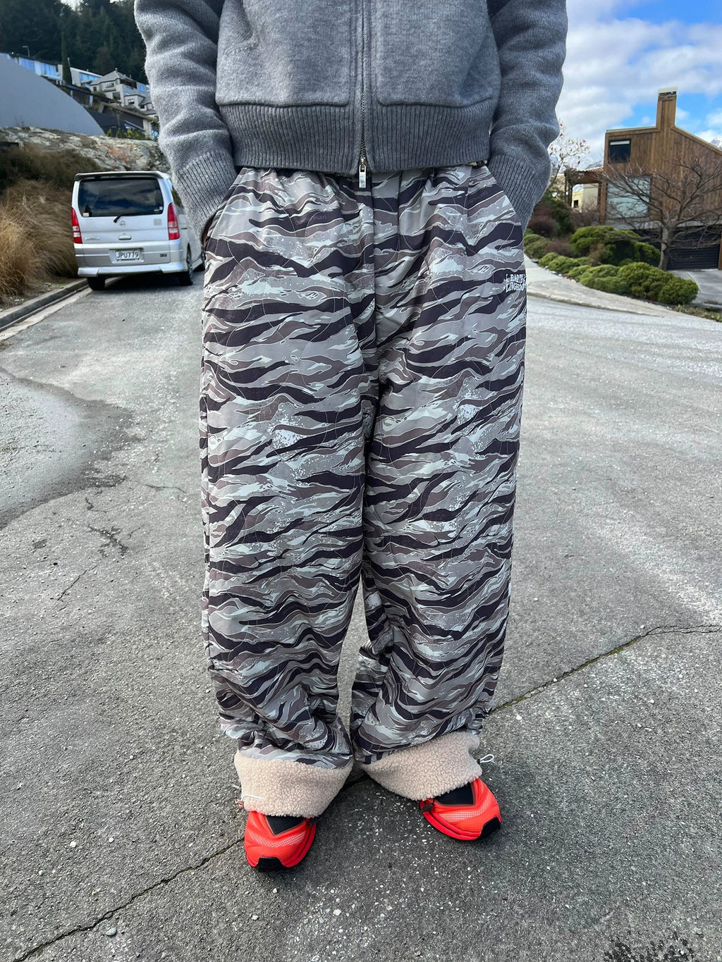 BADMUSE Camo Quilted Fleece Ski Pants