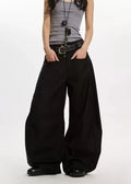 Retro Niche High-End Scimitar Drape Trousers
