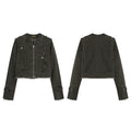 BADMUSE Deconstructed Cropped Jacket