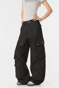 'Insect Bites' Textured Cannonball Pleated Pocket Wide-leg