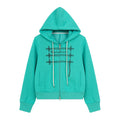BADMUSE Rope Print Zip-Up