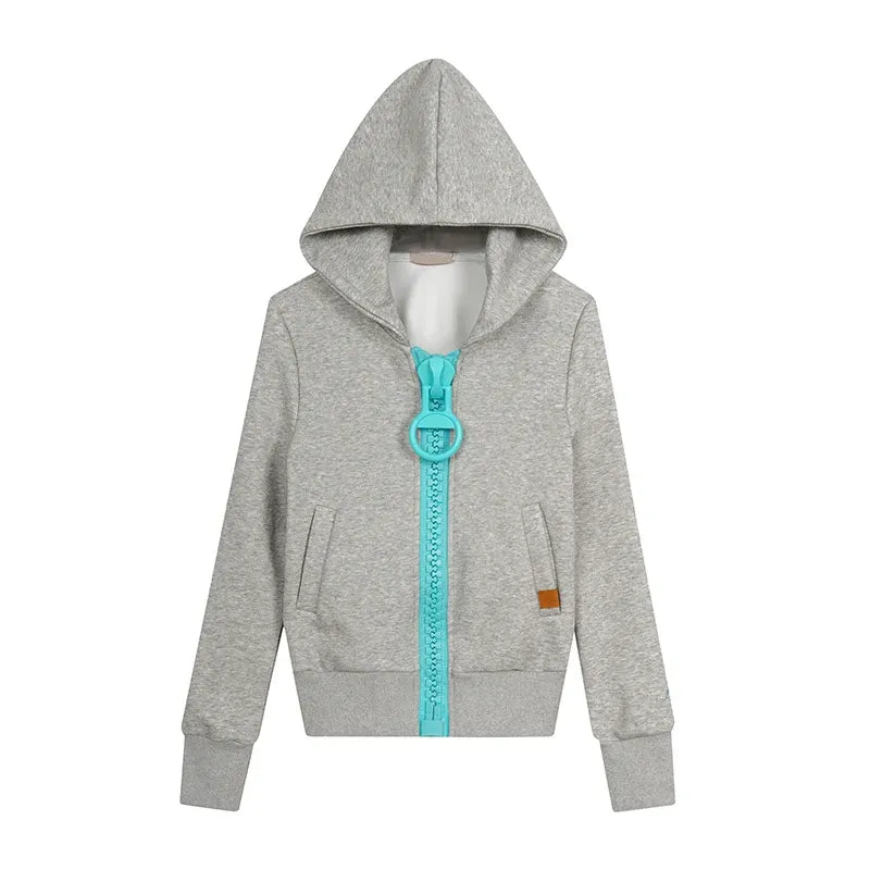 BADMUSE BIG ZIP OVERSIZED HOODIE