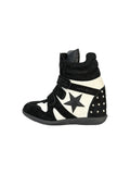 "Candy" Series Retro Y2K Cyber Colorful High Top Thick Sole Platform Wedge Sneakers, Unisex