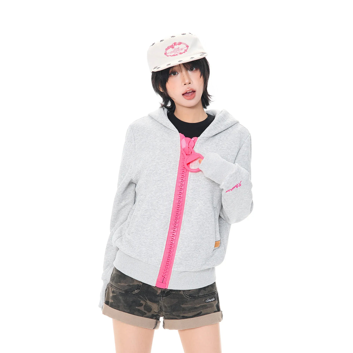 BADMUSE BIG ZIP OVERSIZED HOODIE