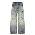 BADMUSE VINTAGE LEOPARD PATCHWORK JEANS