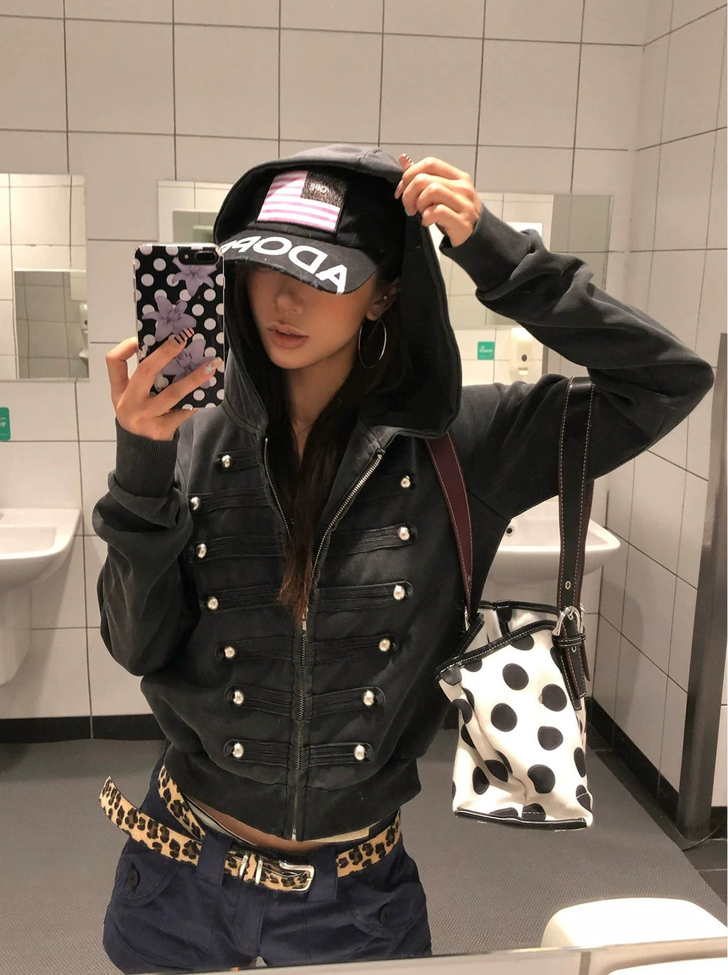 BADMUSE Napoleon Washed Zip-Up Hoodie