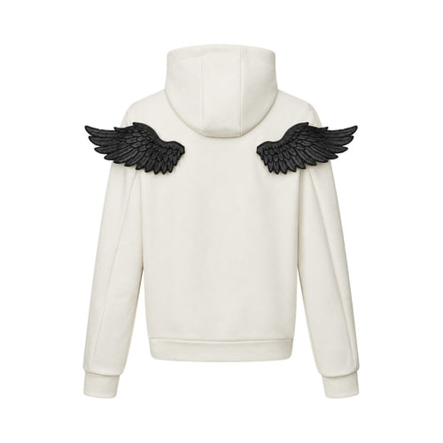 BADMUSE Angel Wing Zip-Up Hoodie