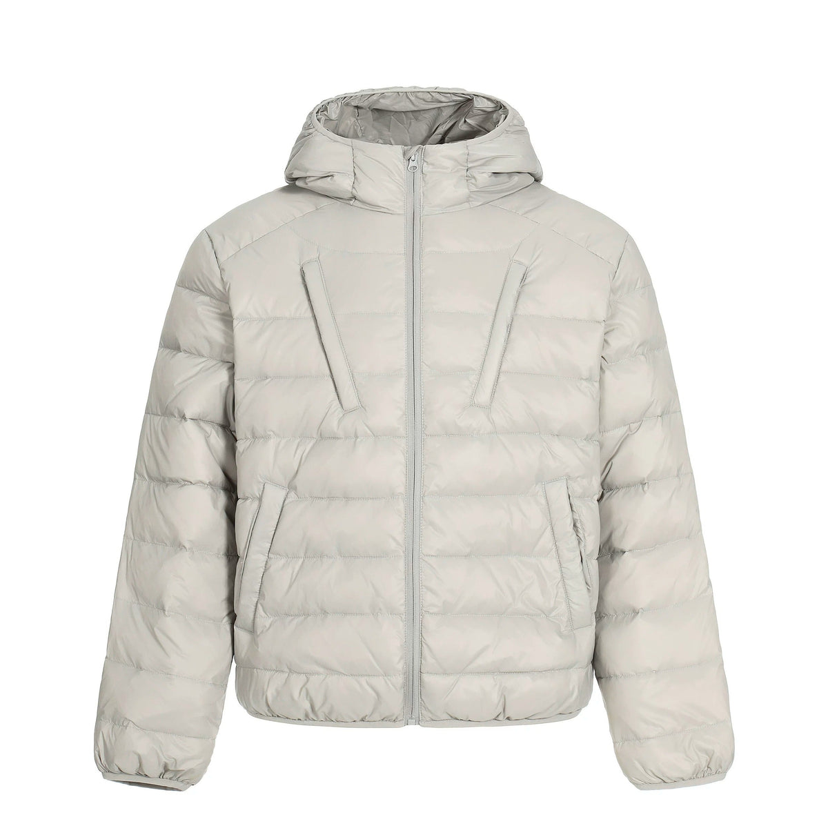 Minimal Quilted Hooded Puffer Jacket