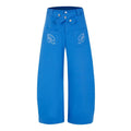 BADMUSE Wing Embroidery Wide-Leg Pants