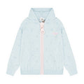 BADMUSE Polka Dot Big Zipper Hoodie Cardigan