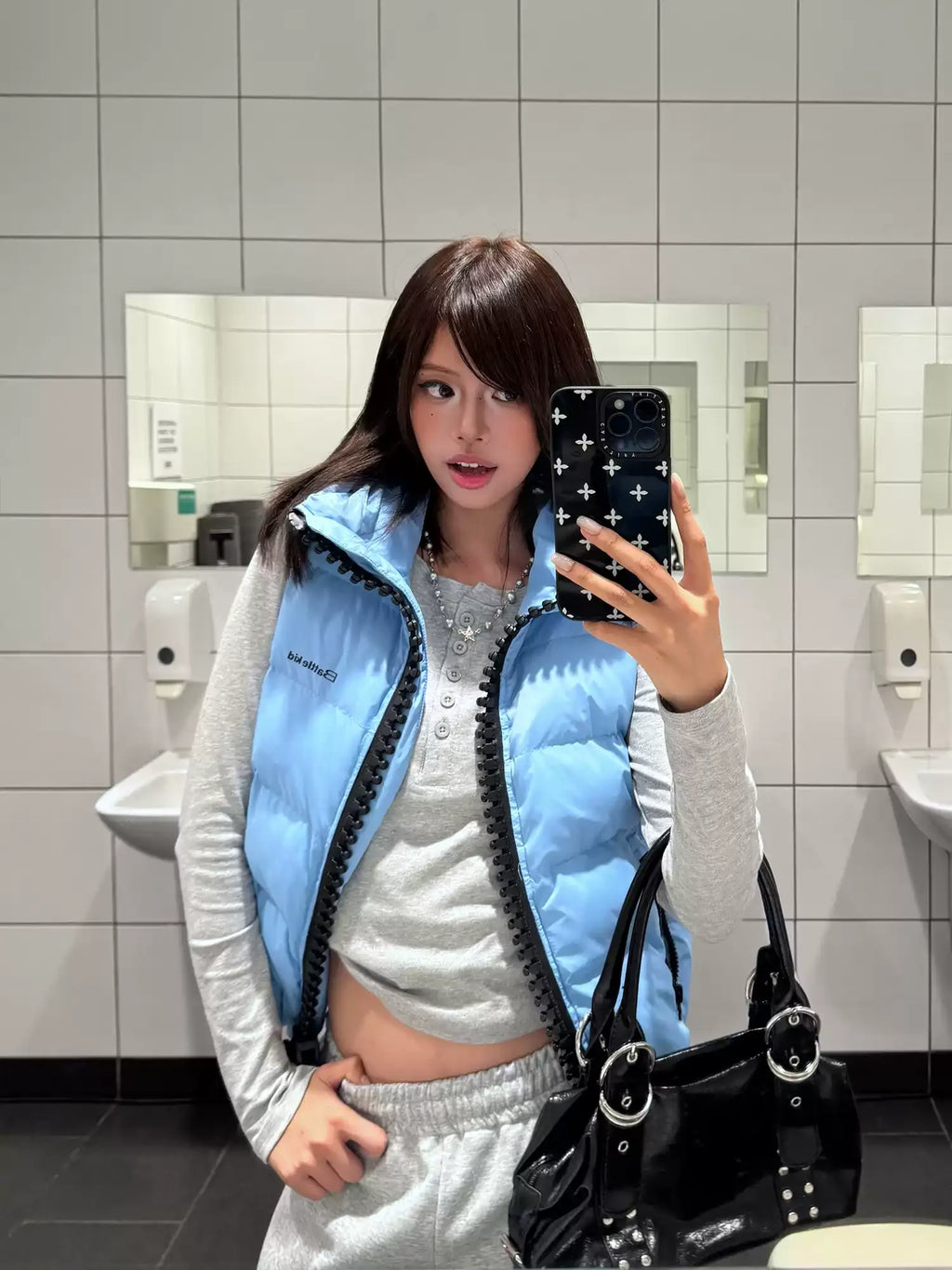 BADMUSE Oversized Zip-Up Puffer Vest