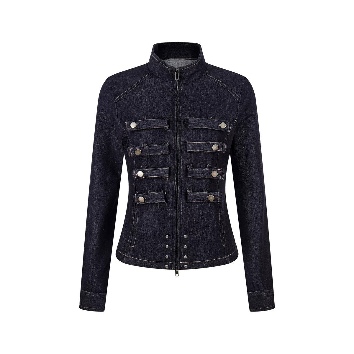 BADMUSE Napoleon Cropped Denim Jacket
