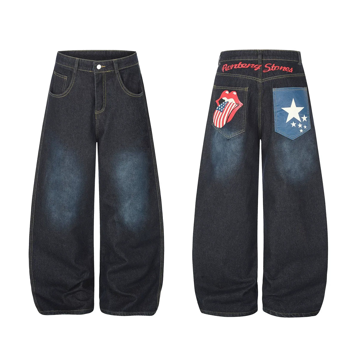 BADMUSE Oversized American Style Denim Jeans